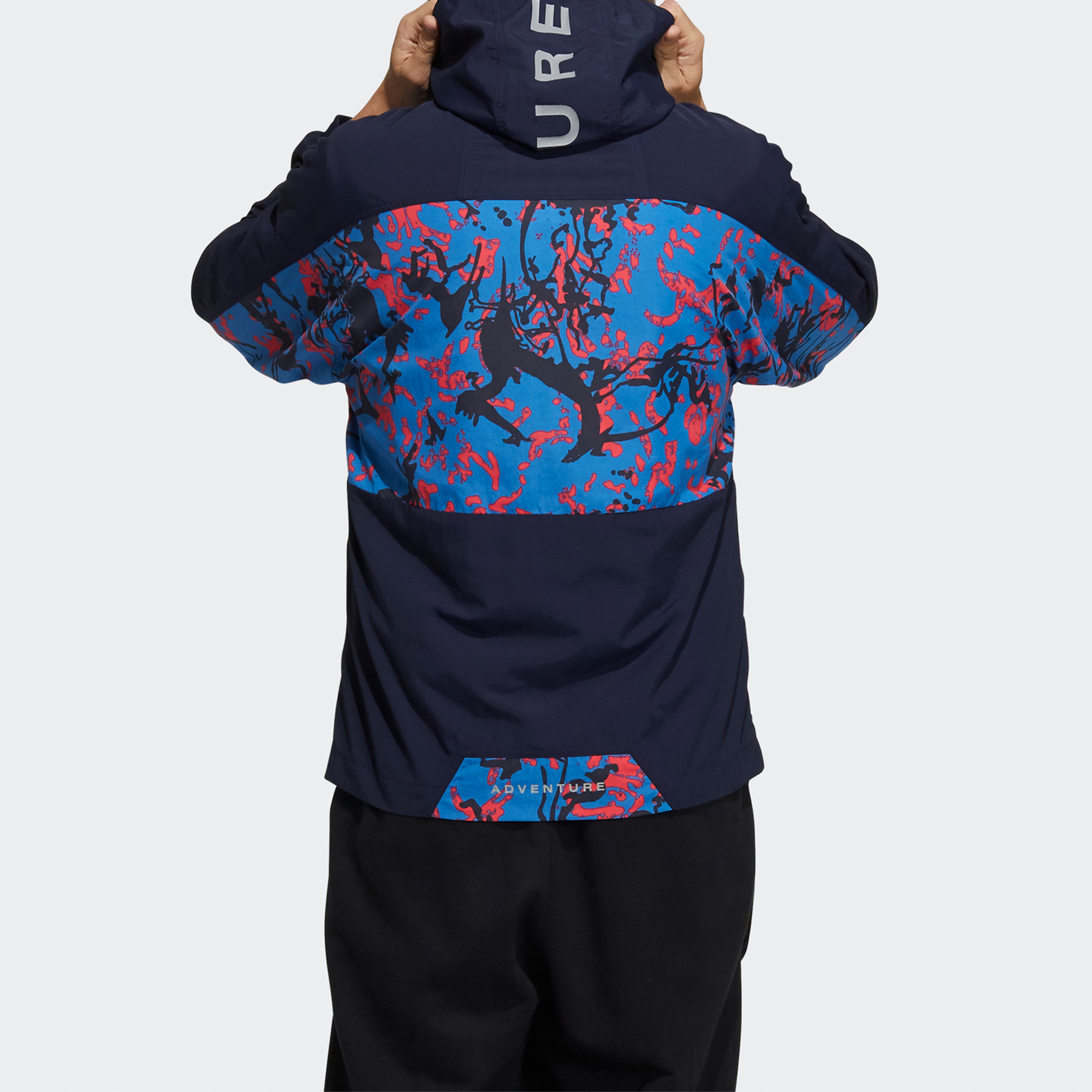 Shop Chaqueta adidas Originals ADV WB Estampada - Azul Legend Ink H46700