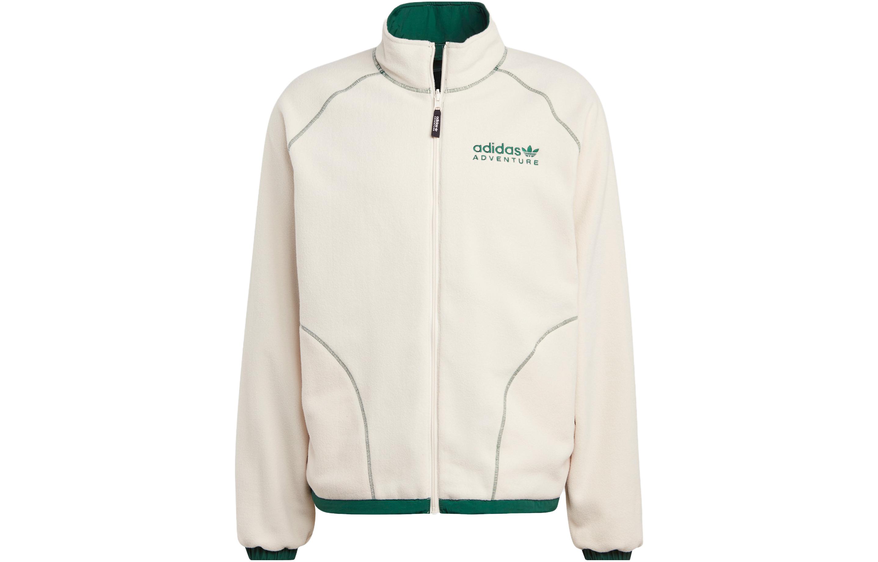 adidas Originals Adventure Reversible Polar Logo Jacket - Wonder White HR4227