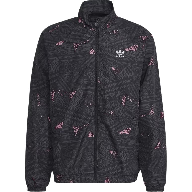 adidas Originals Allover Logo Zip Jacket Black HK7359