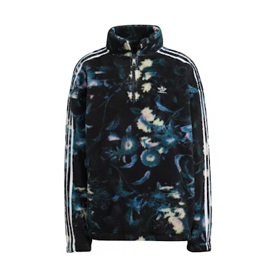 adidas Originals Allover Print Floral Fleece Jacket Black Full-Zip II8451