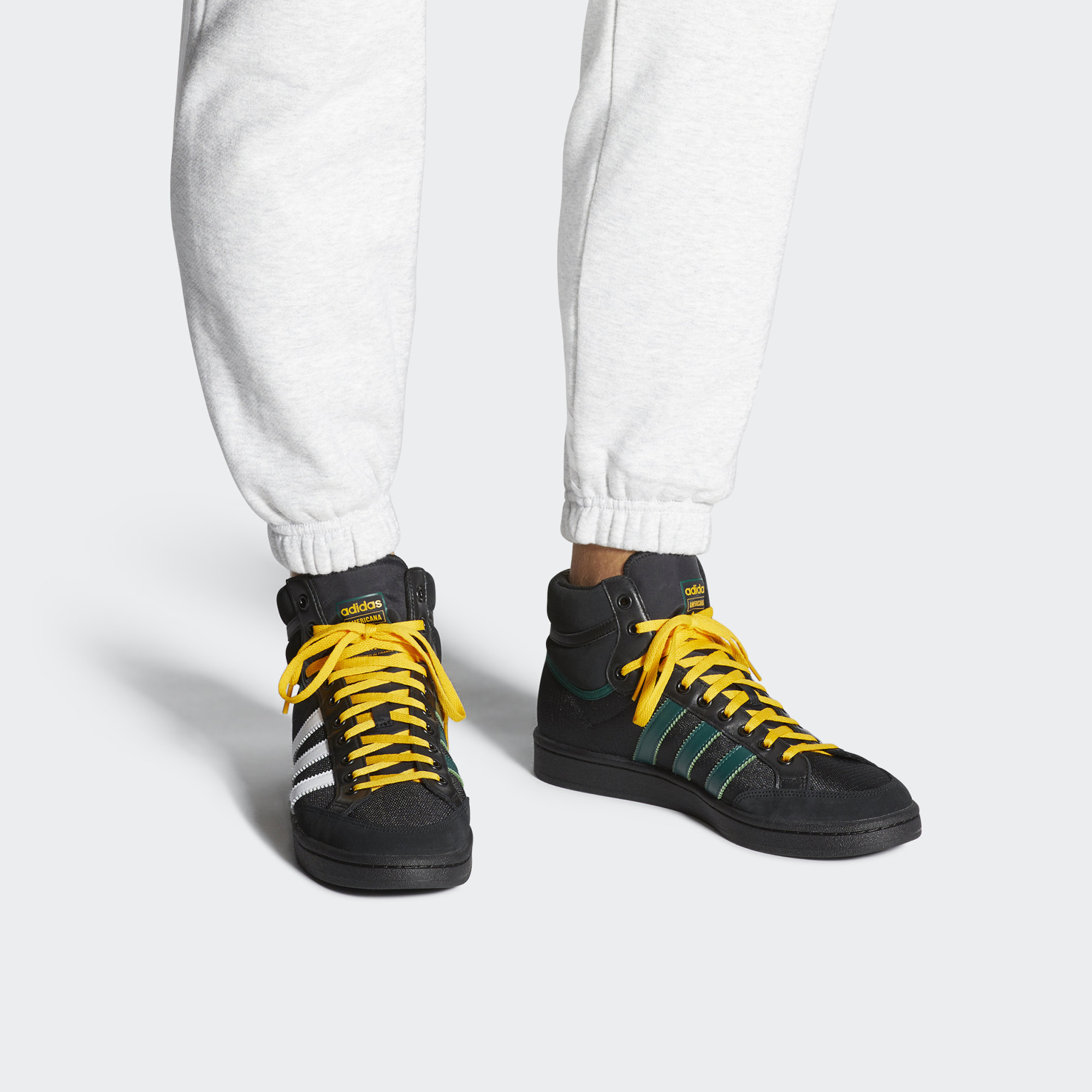 Sizing adidas originals Americana Hi 'Black Yellow Green' EG5783
