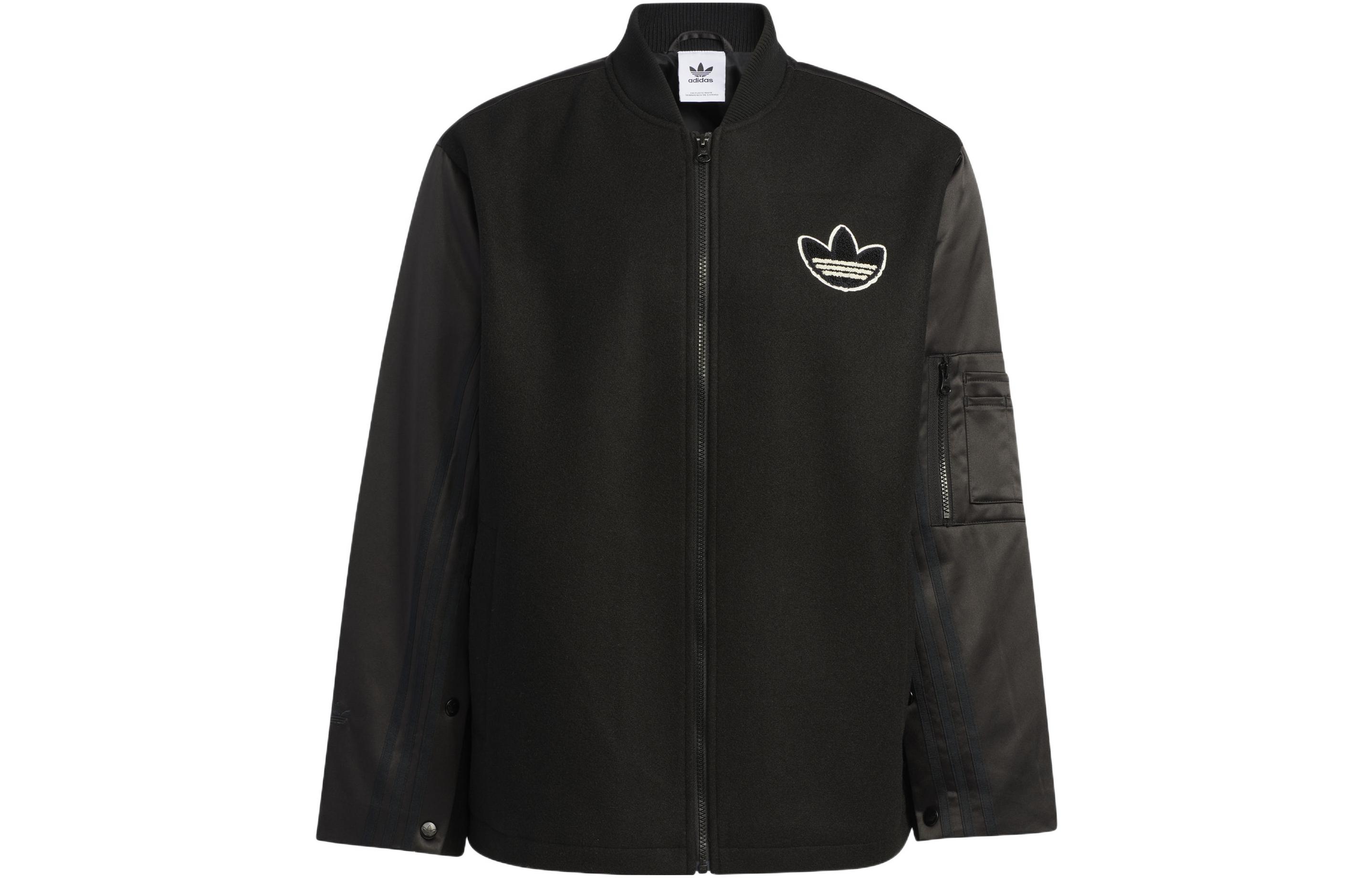 Order adidas Originals Anti-University SS23 Patchwork Zip Jacket Men’s Black HY7261