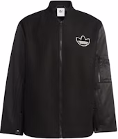 Order adidas Originals 抗大學 SS23 拼接拉鍊外套 男 黑色 HY7261