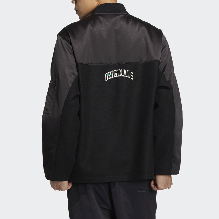 Shop adidas Originals Anti-University SS23 Patchwork Zip Jacket Men’s Black HY7261