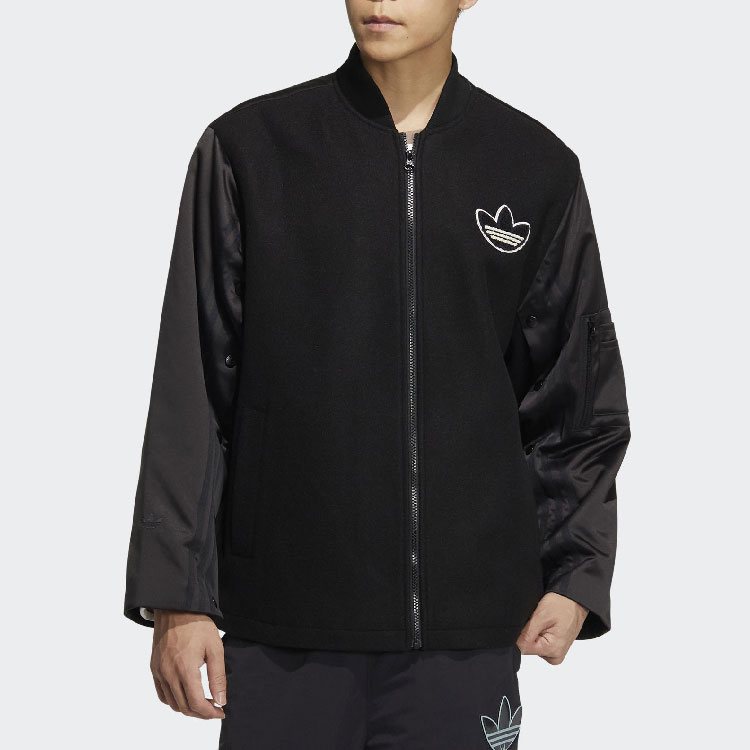 Purchase adidas Originals Anti-University SS23 Patchwork Zip Jacket Men’s Black HY7261