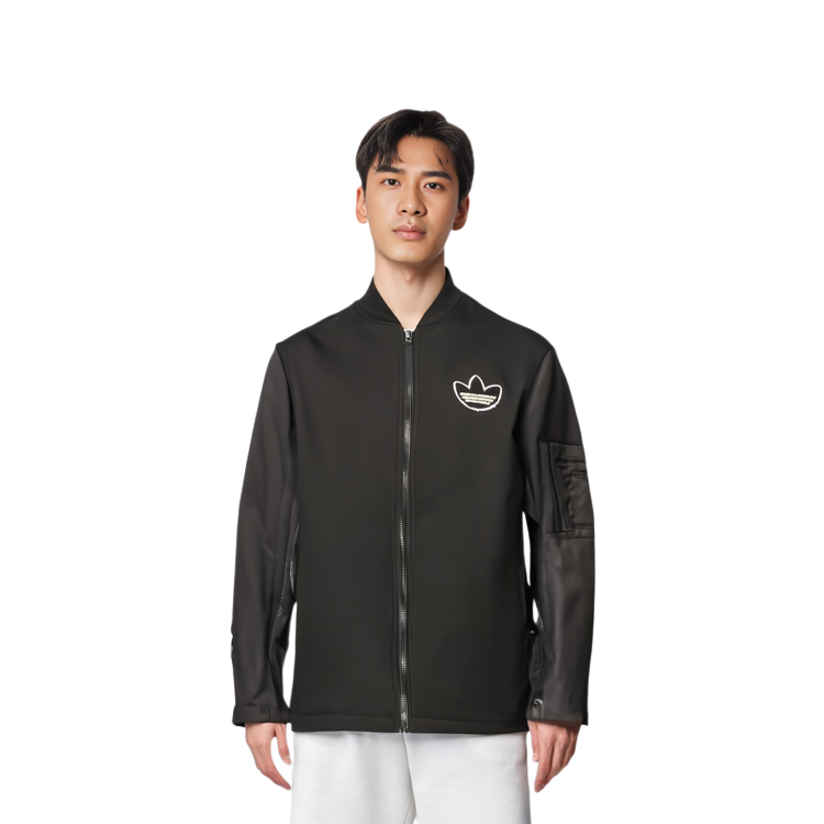 Details for adidas Originals Anti-University SS23 Patchwork Zip Jacket Men’s Black HY7261