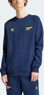 adidas Originals 阿森納基本款海軍藍/黃色圓領套頭衫 IK8715 Purchase adidas Originals 阿森納基本款海軍藍/黃色圓領套頭衫 IK8715