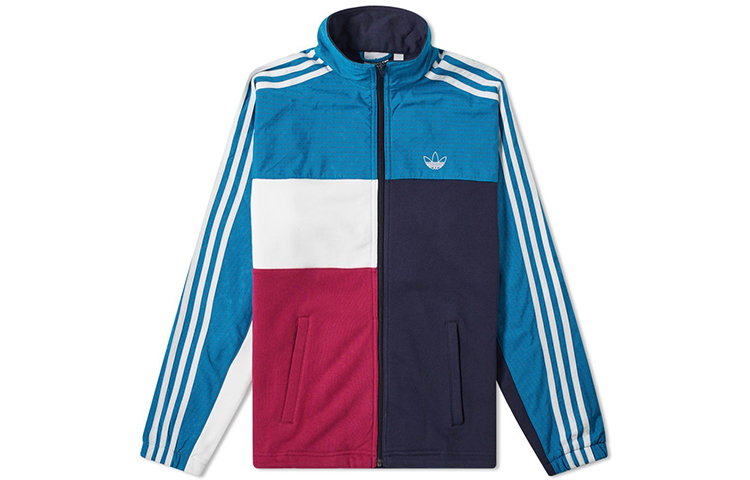 adidas Originals Asymm Full Zip Track Jacket Blue (International Version) ED5522