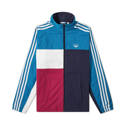 adidas Originals Asymm Full Zip Track Jacket Blue (International Version) ED5522