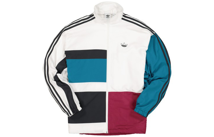 adidas Originals ASYMM Multicolor Patchwork Track Jacket - White ED6242