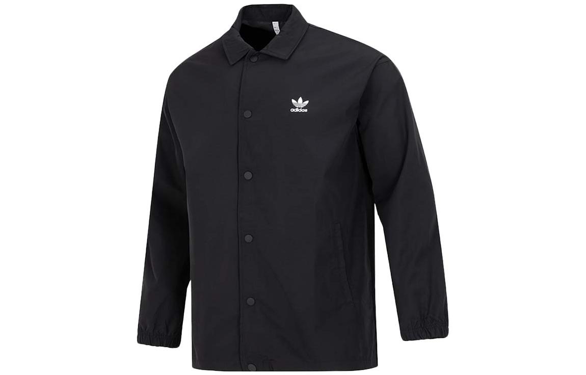 adidas Originals Back Logo Print Track Jacket Black International Edition H09129