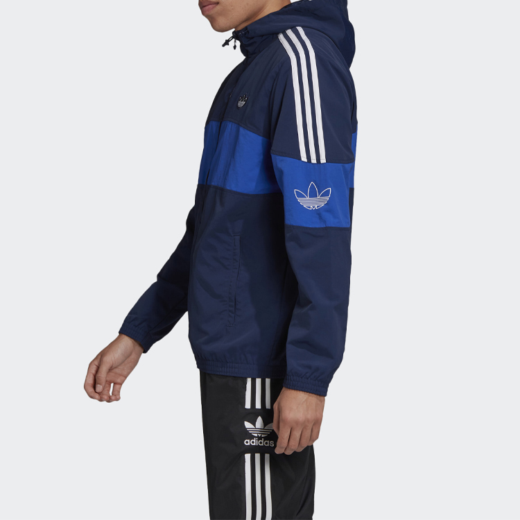 adidas Originals Bandrix WB Embroidered Logo Hoodie Jacket Men’s Blue FM3858 圖 6