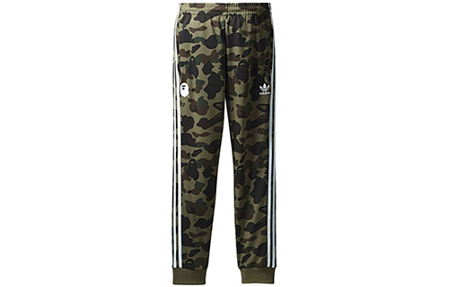 Order adidas Originals Bape Adicolor Track Pants Olive Camo Green Striped Joggers DP0187