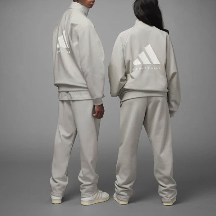 adidas Originals Basketball Chapter 1 Track Top Metal Grey Unisex Jacket HN9269-OVERSEAS 圖 4