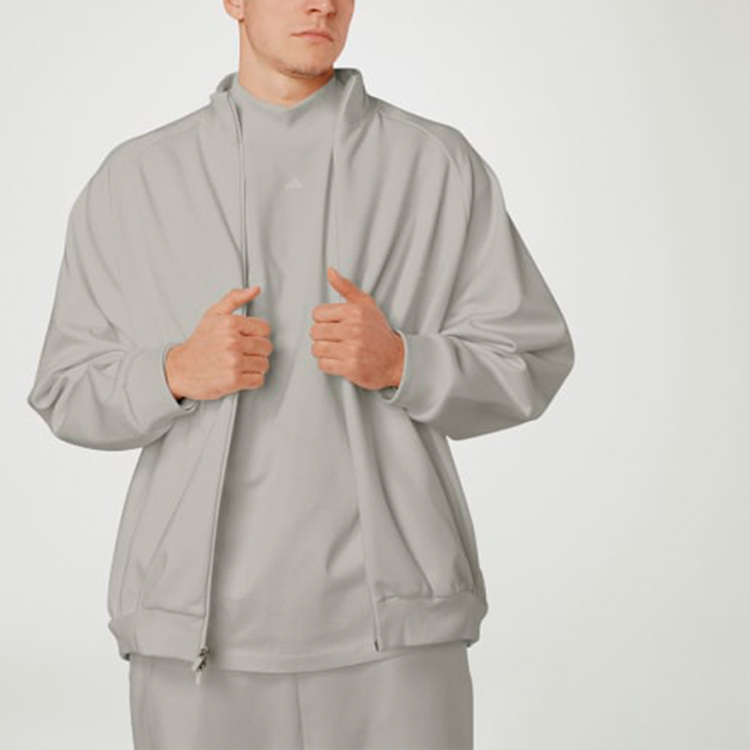 adidas Originals Basketball Chapter 1 Track Top Metal Grey Unisex Jacket HN9269-OVERSEAS 圖 5