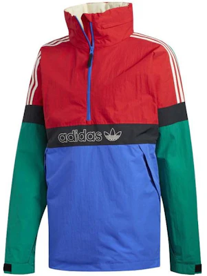 아디다스 오리지널스 BB 스노우브레이커 방풍 컬러블록 풀오버 자켓 유니섹스. DW4000 Order 아디다스 오리지널스 BB 스노우브레이커 방풍 컬러블록 풀오버 자켓 유니섹스. DW4000
