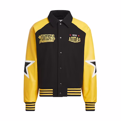 adidas Originals BBRTR Comfort Warm Collar Loose Jacket Black/Soft Yellow Unisex JN0776