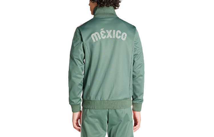 Lookbook adidas Originals Beckenbauer Mexico Football Retro Track Jacket Oxide Green Men IU2175