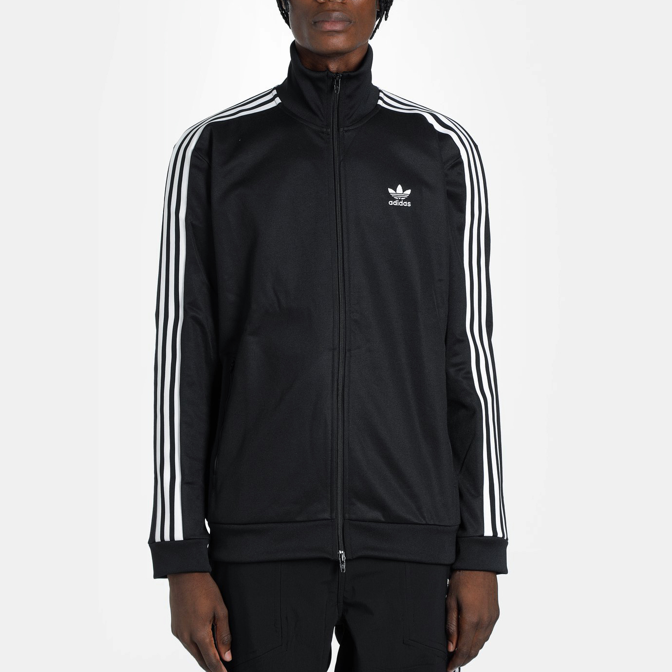 adidas Originals Beckenbauer Track Jacket Black Retro 3-Stripes Logo Design CW1250 圖 4