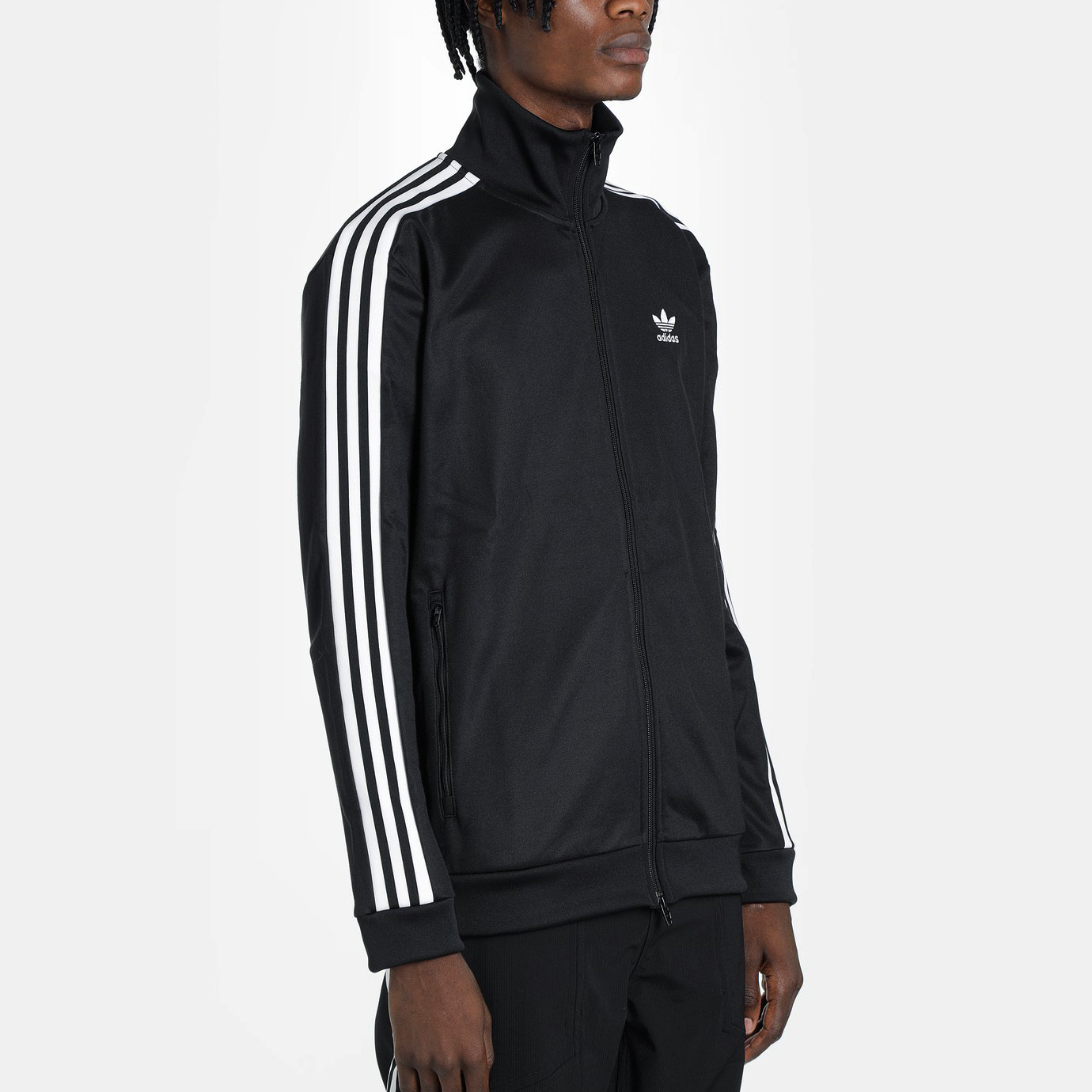 adidas Originals Beckenbauer Track Jacket Black Retro 3-Stripes Logo Design CW1250 圖 5