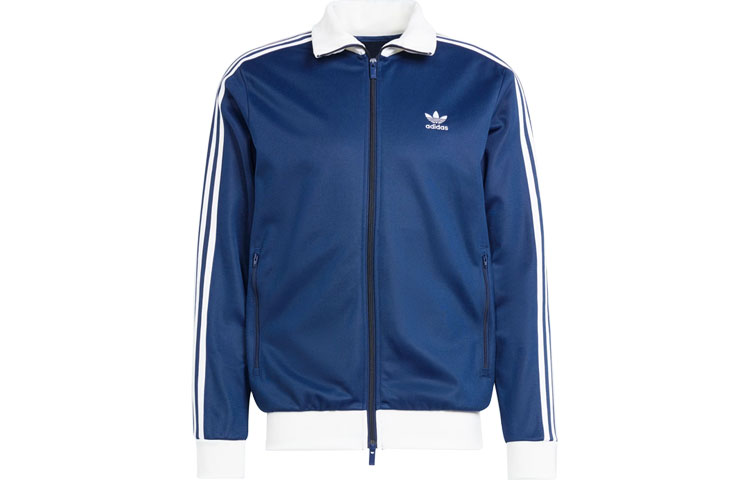 adidas Originals Beckenbauer Track Jacket Navy Blue  3-Stripes Jacket IP0418