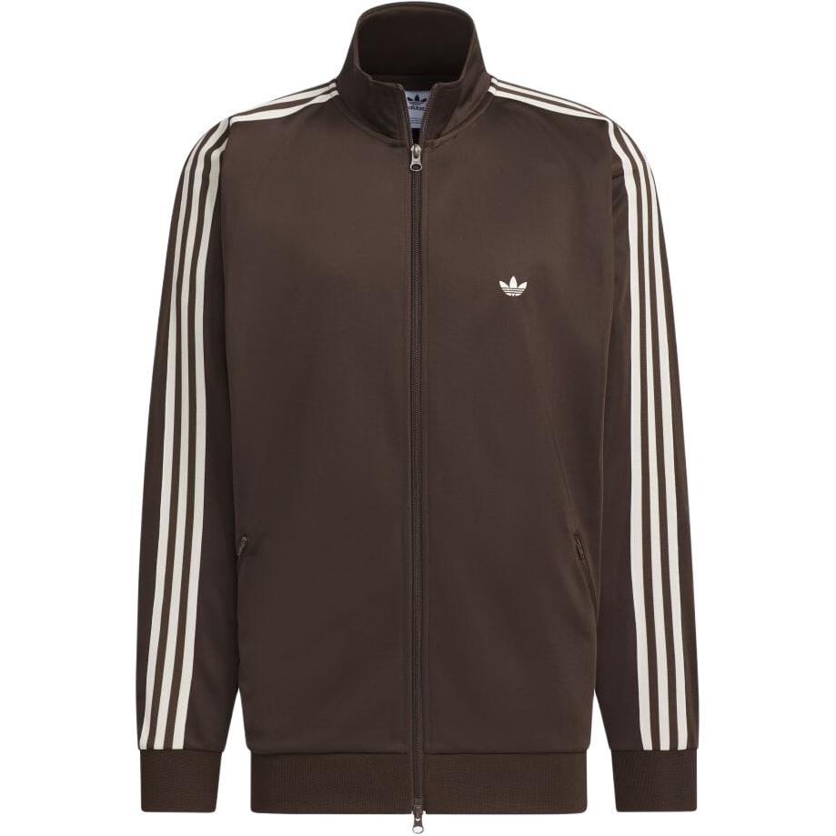 adidas Originals Beckenbauer Unisex Track Jacket Brown/White Outdoor Sportswear JD5267