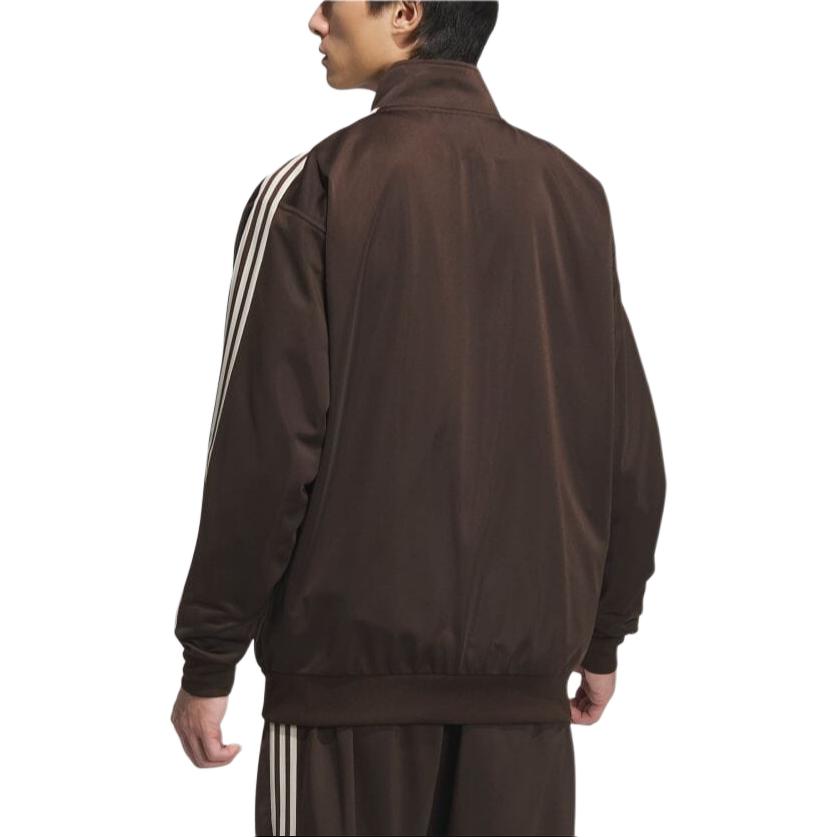 adidas Originals Beckenbauer Unisex Track Jacket Brown/White Outdoor Sportswear JD5267 圖 4