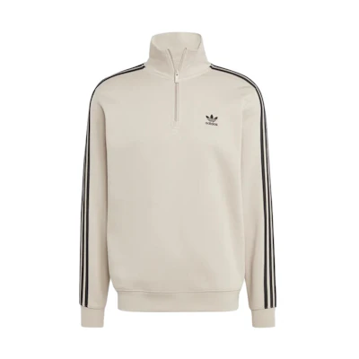 adidas Originals Beige Colorblock Logo Long Sleeve Track Top IL2498