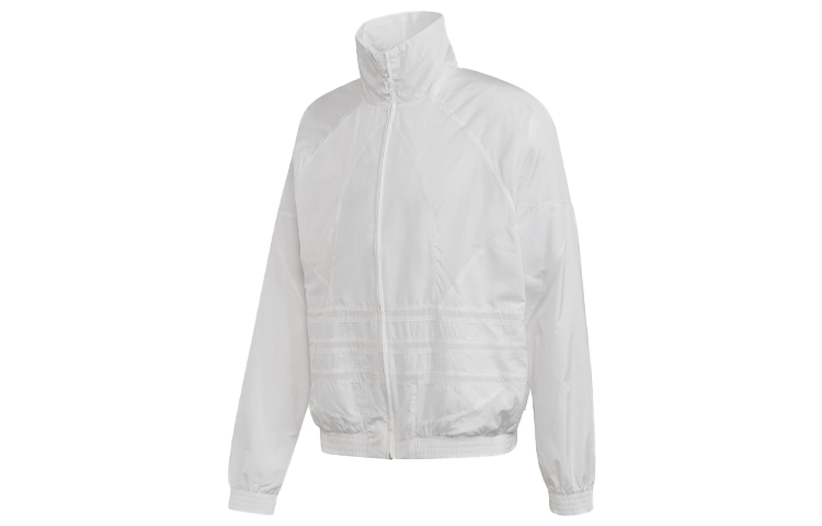 adidas Originals BG Trefoil Logo Track Jacket White Casual Sportswear FM9889