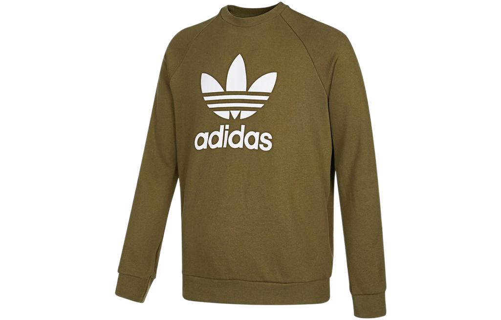 adidas Originals Big Logo Crewneck Sweatshirt Military Green - H06652