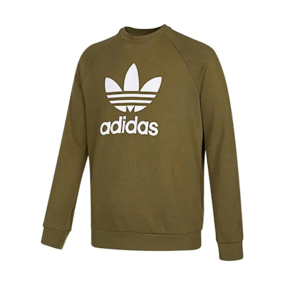 adidas Originals Big Logo Crewneck Sweatshirt Military Green - H06652
