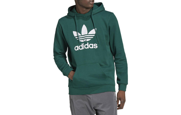 adidas Originals Big Logo Pullover Hoodie Green - HG1435