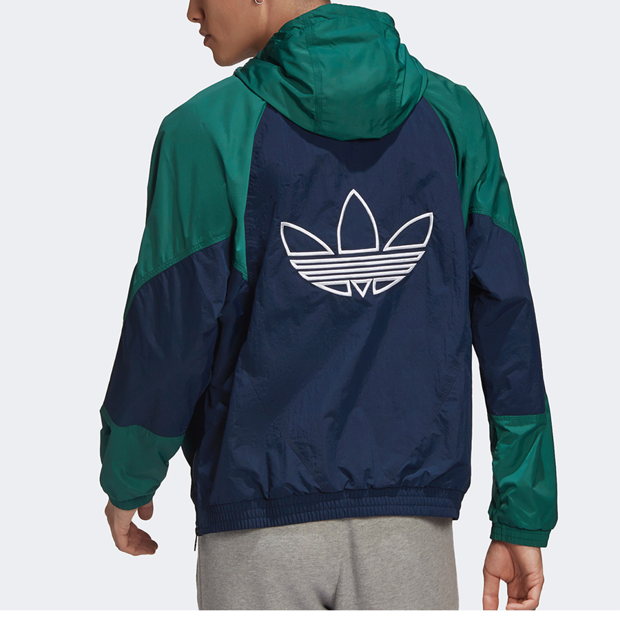Purchase 阿迪达斯经典大徽标撞色风衣外套秋季复古款 GE6238