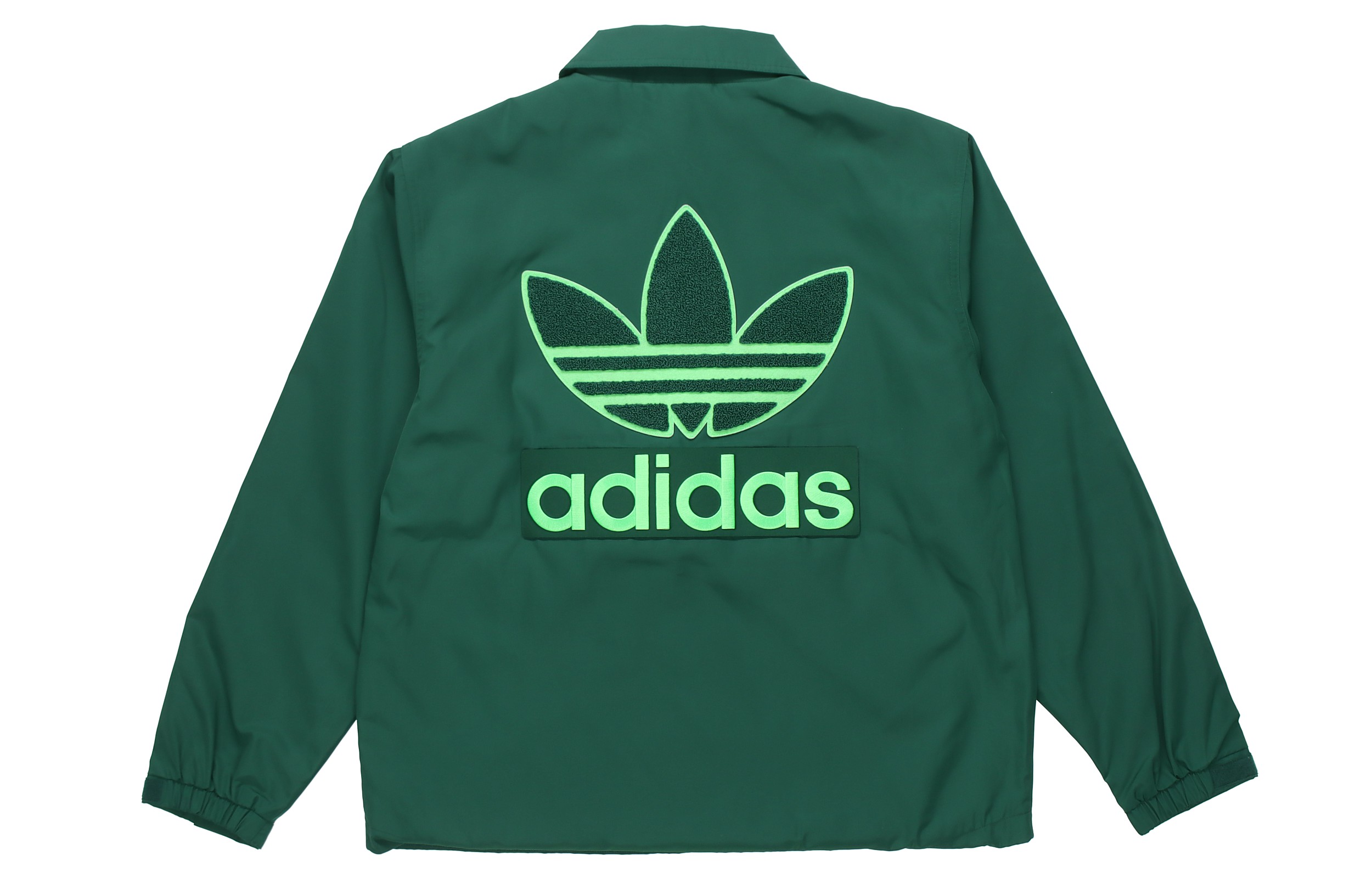 adidas Originals Big Trefoil Embroidered Logo Woven Jacket Forest Green - Men H36282 圖 2
