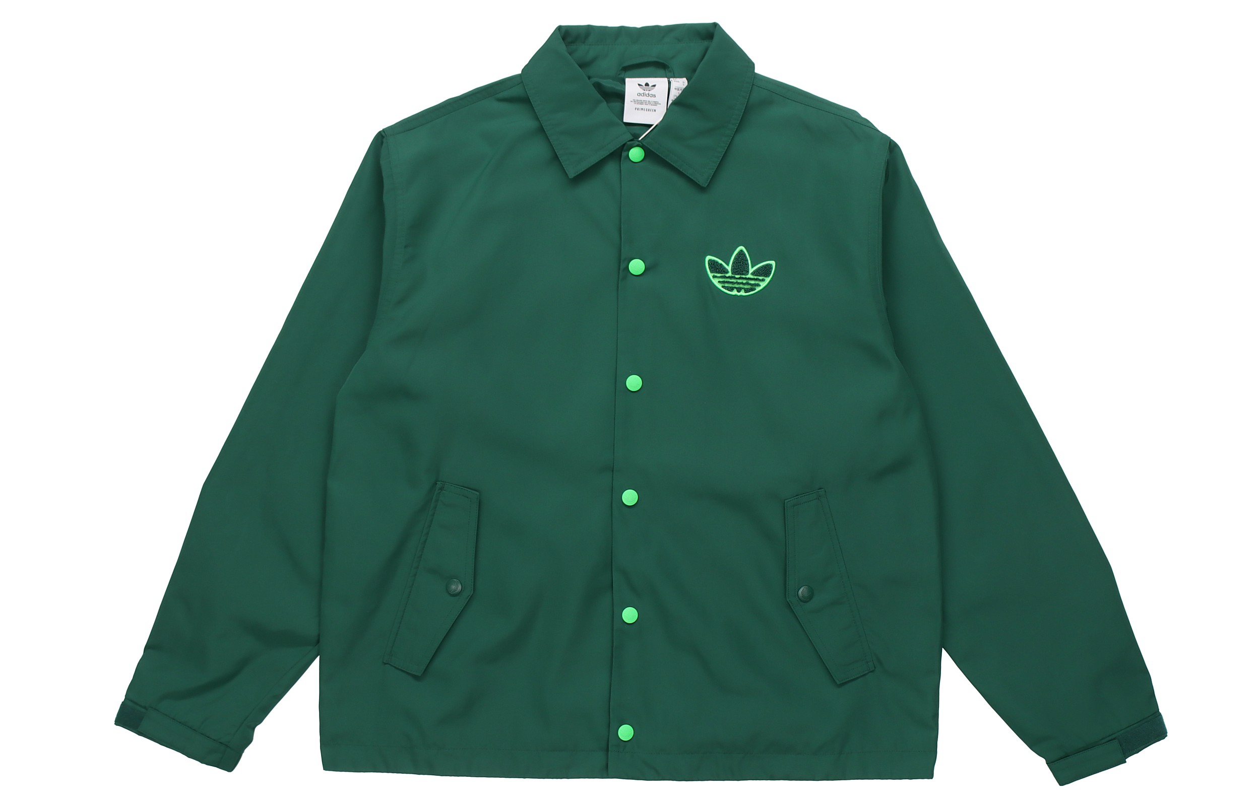 adidas Originals Big Trefoil Embroidered Logo Woven Jacket Forest Green - Men H36282 圖 3