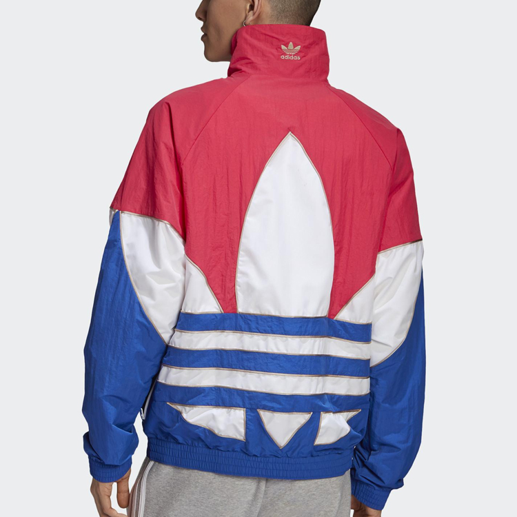 adidas Originals Big Trefoil Outline Colorblock Track Jacket Blue/White/Red GE6224 圖 6