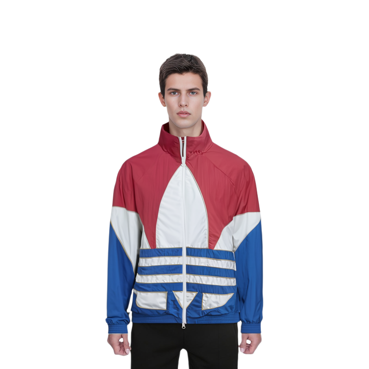 adidas Originals Big Trefoil Outline Colorblock Track Jacket Blue/White/Red GE6224 圖 7