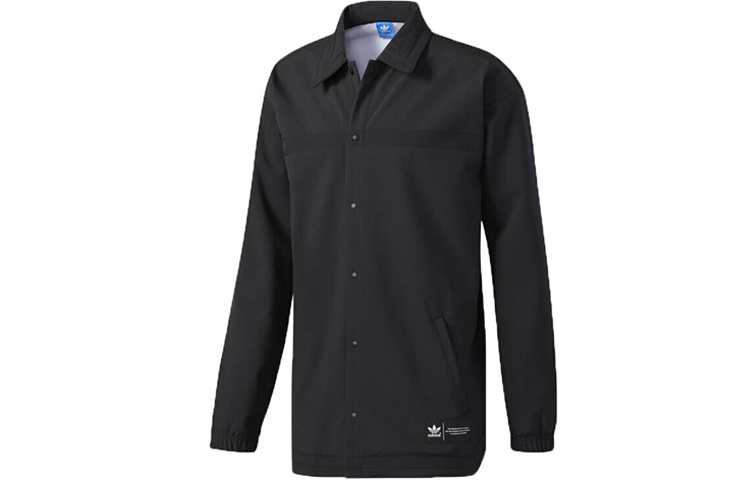 adidas Originals Black Button Up Casual Track Jacket BS4578
