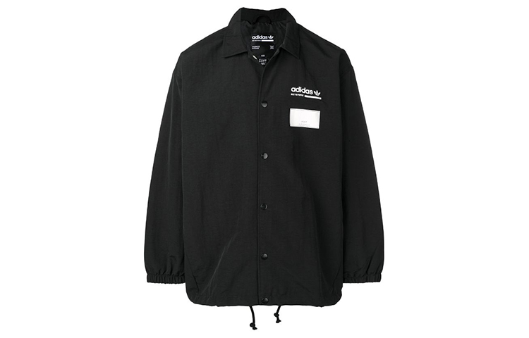 Order adidas Originals Black Coach Jacket with Chest Logo DX3767