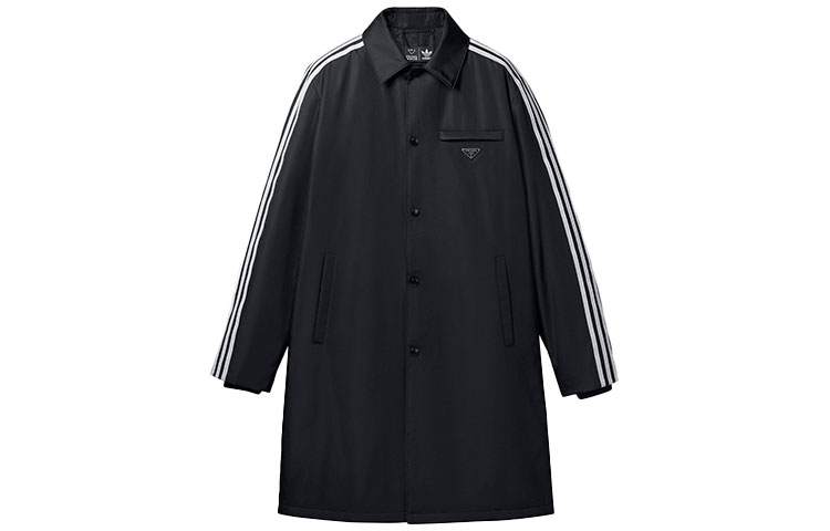 adidas Originals Black Colorblock Striped Collar Track Jacket HN3988