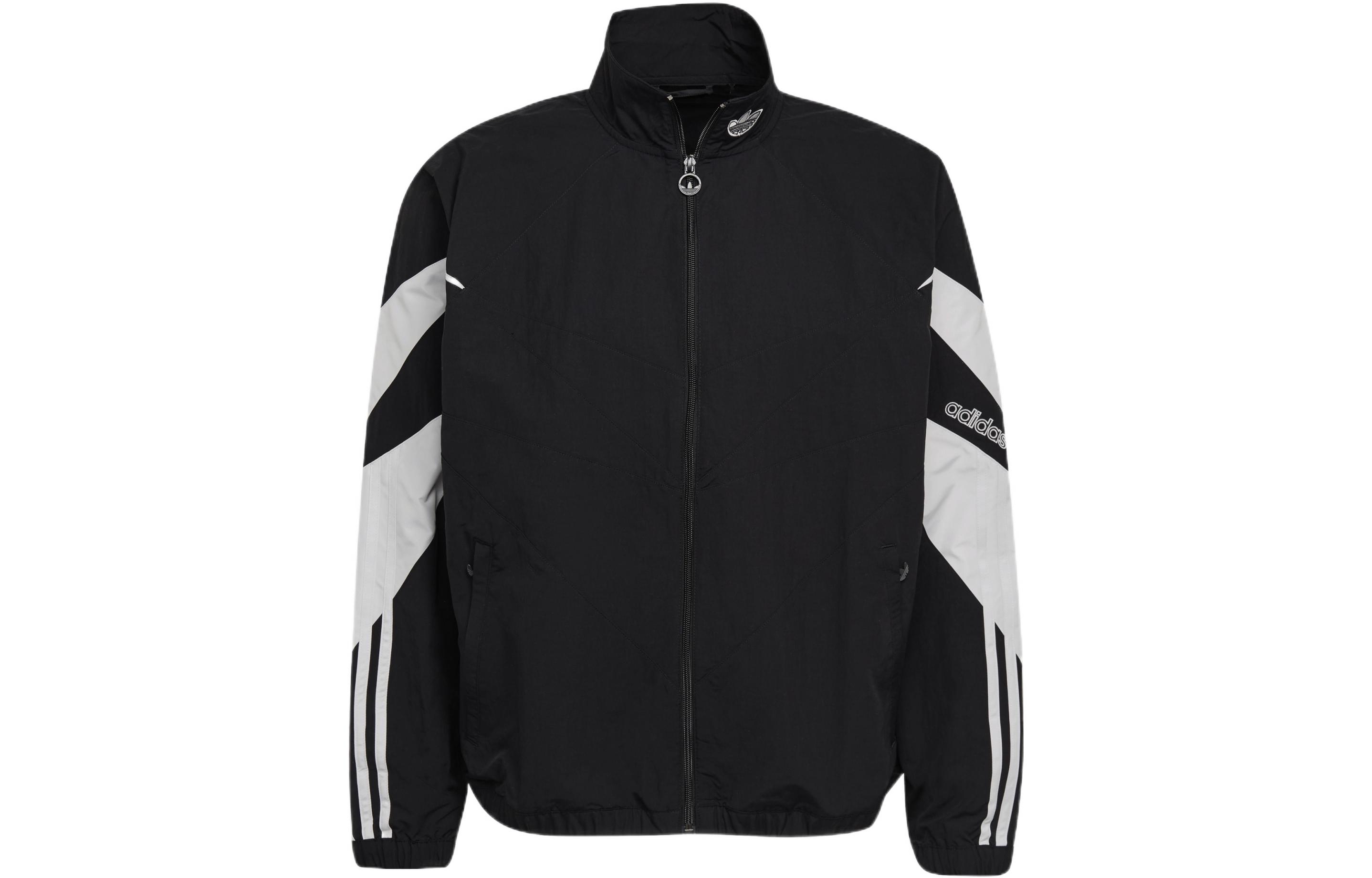 adidas Originals Black Colorblock Striped Logo Zip-Up Track Jacket H06752 圖 2