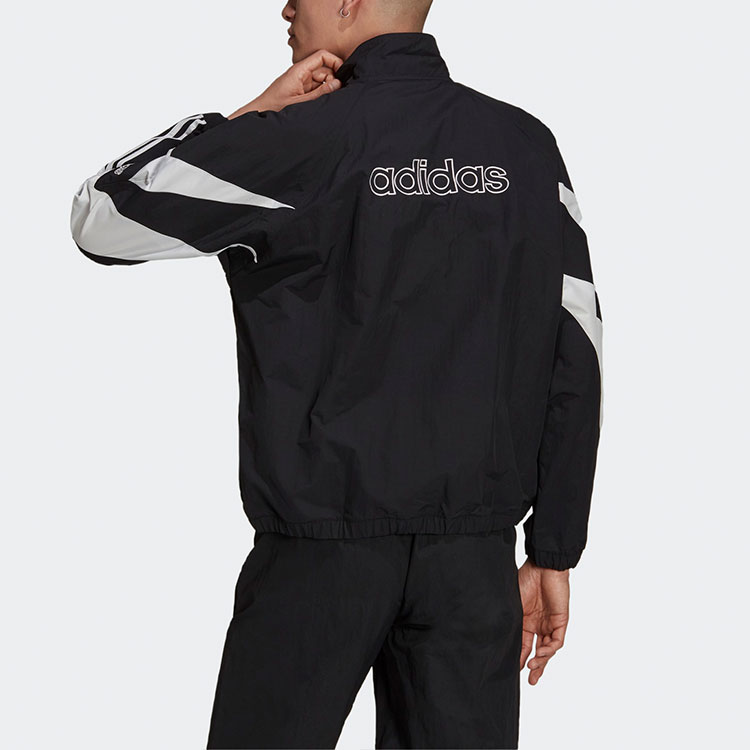 adidas Originals Black Colorblock Striped Logo Zip-Up Track Jacket H06752 圖 4