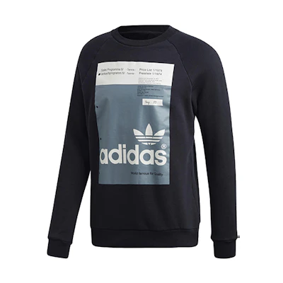 adidas Originals Black Crewneck Pullover Sweatshirt DH4786