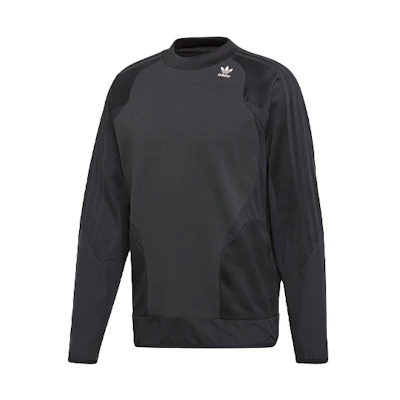 adidas Originals Black Crewneck Pullover Sweatshirt Casual Sportswear DV1980