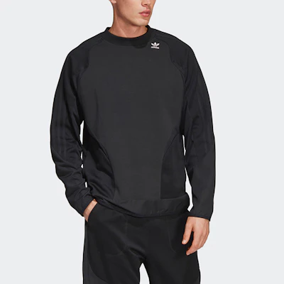 adidas Originals 黑色圓領長袖休閒運動上衣 DV1980 Shop adidas Originals 黑色圓領長袖休閒運動上衣 DV1980