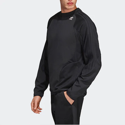 adidas Originals 黑色圓領長袖休閒運動上衣 DV1980 Details for adidas Originals 黑色圓領長袖休閒運動上衣 DV1980