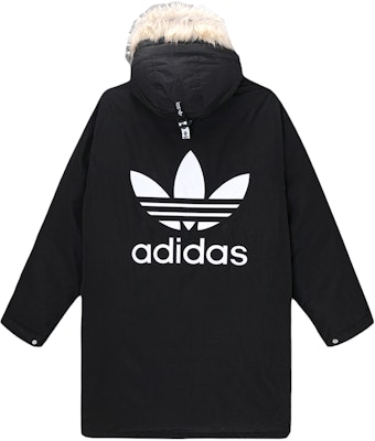 Adidas Originals Black Down Fur Parka - Winter Hooded Coat GE1316 Order Adidas Originals Black Down Fur Parka - Winter Hooded Coat GE1316