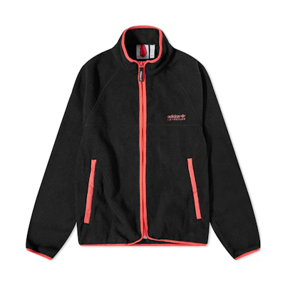 adidas Originals Black Embroidered Logo Zip-Up Track Jacket H09077