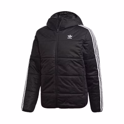 Adidas Originals Black Full-Zip Cotton Jacket for Men ED5830