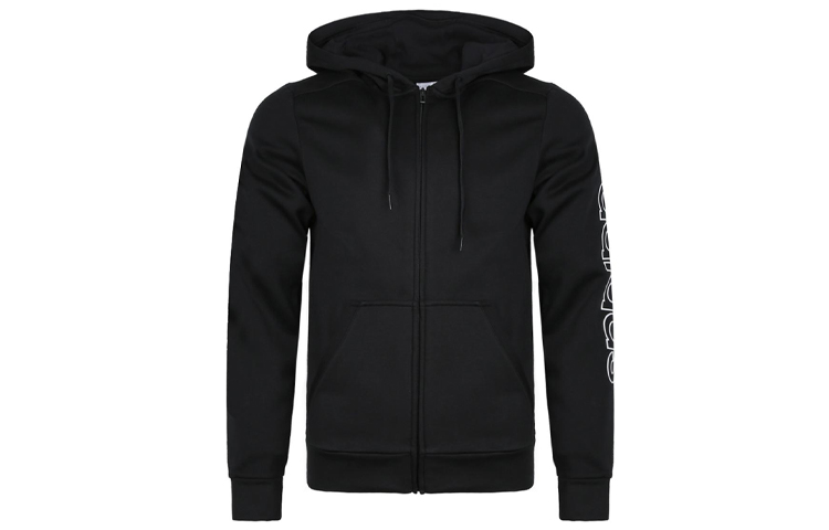 adidas Originals Black Knit Hoodie Jacket Sportswear Style DU0364